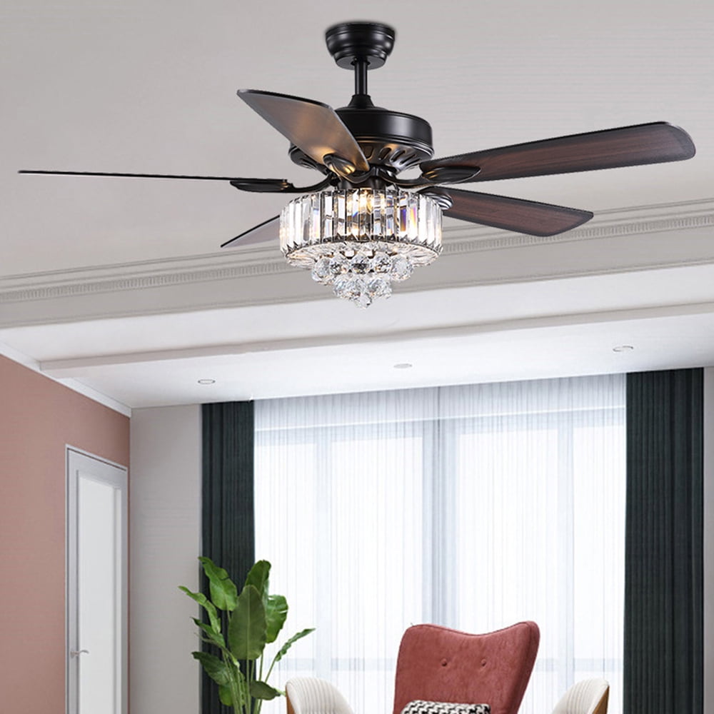 BTMWAY Low Profile Hugger Ceiling Fans, 2 in 1 52" Matte Black Ceiling