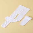 thumbnail image 3 of JUNWELL 2 Pcs Collants de Danse Sportifs Doux Blancs pour Filles, 3 of 5