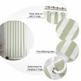 thumbnail image 6 of Sage Green Striped Waterproof Fabric Shower Curtain,Modern Farmhouse Sage Green White Stripes Shower Curtain for Bathroom Curtains Bathtubs Hotel Shower Curtains with 12 Hooks Standard 66x72, 6 of 6