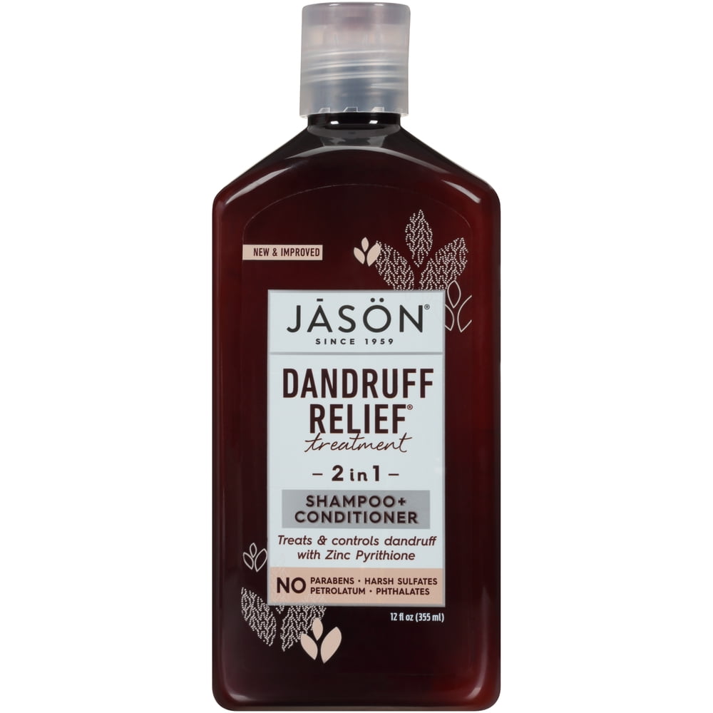 JASON Dandruff Relief Treatment 2 in 1 Shampoo + Conditioner, 12 fl. oz