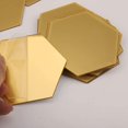 thumbnail image 2 of 12 Uds espejo acrílico pegatinas de pared autoadhesivo extraíble Hexagonal hoja de espejo decorativa para el hogar sala de estar dormitorio decoración Xemadio LKX-1091-2, 2 of 7