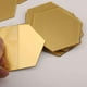 thumbnail image 2 of 12 piezas-pequeño 80*70*40mm (oro)-pegatina de espejo hexagonal Ormromra LKX-1091-2, 2 of 7