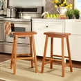thumbnail image 3 of Weston Home Ashby Bar Stool, Brown, Set of 2, 3 of 3
