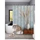 thumbnail image 1 of 1pc Plant Pattern Shower Curtain, 1 of 4