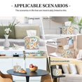 thumbnail image 7 of Yiaed Simple Drawing Print Tissue Box Cover, PU Leather Decorative Organizer for Tabletop, Bathroom, Car, Office Creative Decorative, 7 of 7