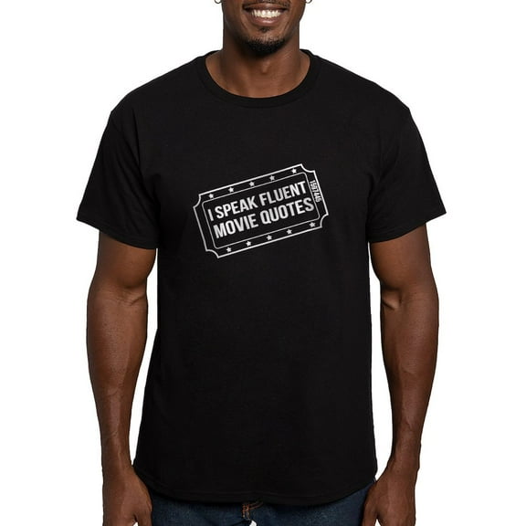 CafePress - I Speak Fluent Movie Quotes T Shirt - Men's Fitted T-Shirt