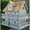 Blue, variant on Novelty Cottage Birdhouse- Classic Series -Blue