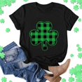 thumbnail image 7 of Baqcunre T Shirts for Women,Casual St. Patrick's Day Print Top Short Sleeve Round Neck T-shirt Top,St. Patrick's Day Shirts for Women Womens Tops,Graphic Tees for Women Black S-XXL, 7 of 7