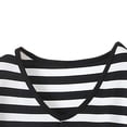 thumbnail image 5 of Fsgntruao Plus Size Pajama Set for Women Striped Short Sleeve Tops with Wide-Leg Long Pant Casual Nightwear Sleepwear, 5 of 6