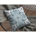 thumbnail image 2 of 18" Blue Floral Forest Suede Throw Pillow, 2 of 3