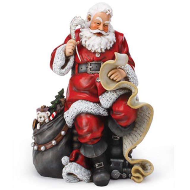NAPCO 46105 Santa avec Liste de Figurines