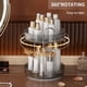 thumbnail image 3 of Organizador de maquillaje YCIA&DONE 360, giratorio, 2 niveles, gris ahumado, 3 of 8