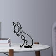 thumbnail image 4 of Metal Minimalist Art Sculpture, Abstract Metal Wire Geometric Animals Statue, Metal Minimalist Living Room Bedroom r , 11x16x0.5cm B, 4 of 7