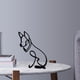 thumbnail image 5 of 2x Artesanías modernas Resumen Estatua Escultura Animal Arte Adorno Sala de creativa Decoración de pequeña sala Oficina perfecl  Estatuilla de animales, 5 of 7