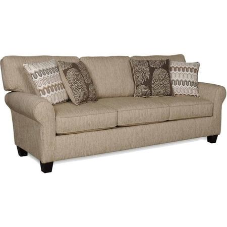 Sofab Erin Cafe Almond Three Seat Sofa With 4 Reversible