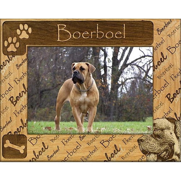 Giftworks Plus DBA0028 Boerboel, Alder Wood Frame, 8 x 10 In