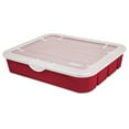 thumbnail image 1 of Sterilite Adjustable Ornament Case, Red, 1 of 7