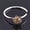 champagne, variant on Men Women Fake Crystal Floral Clip On Swirls Septum Non Piercing Nose Ring -red
