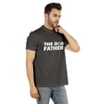 thumbnail image 2 of Inkmeso Men's The Dog Father Graphic Printed Tshirt For Dog Parent/ Dog Lover Round Neck with V Cut Shirt, 2 of 7