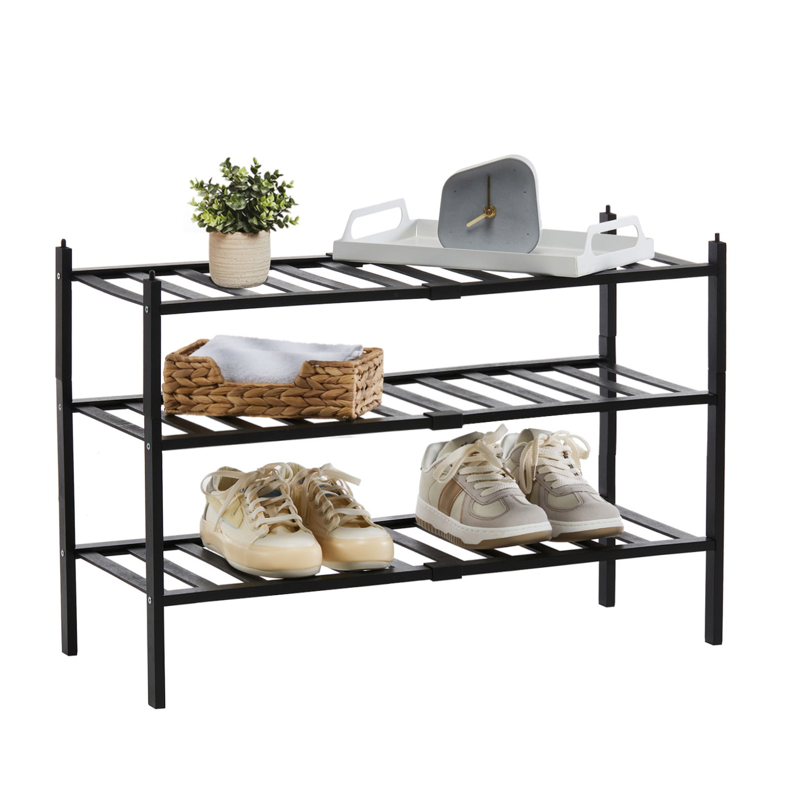10 Layer 9 Grid Shoe Rack Shelf Storage Closet Organizer Cabinet Portable 