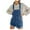 Blue, variant on LOVZFMLL Women's Summer Casual Pocket Romper Long Playsuit Strap Button Jumpsuit White M