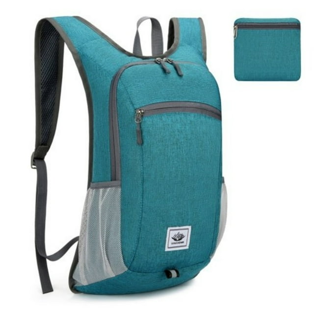 Mochila plegable de 16 l | Mochila ligera y plegable para viajes, senderismo y ciclismo | Tejido antidesgarro impermeable | Para hombres, mujeres y estudiantes