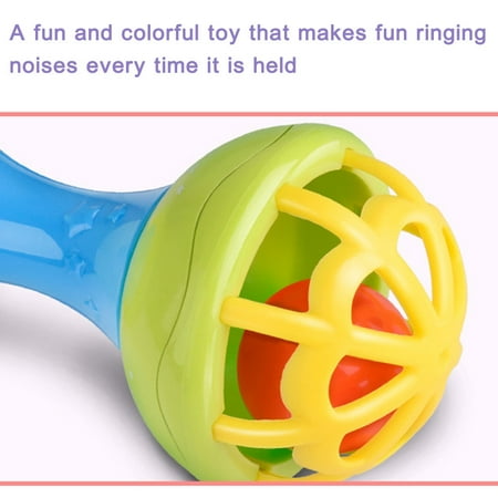 - Baby Musical Hand Shaking Rattle Toy Todder Educational Teether Dumbbell Toy