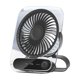 thumbnail image 2 of Ventilador portátil de pared o de pie, recargable por USB, con múltiples velocidades, ideal para viajes, hogar, oficina y dormitorio., 2 of 7