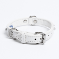 thumbnail image 2 of Collier pour Chien en Cuir ATHENS à une Rangée avec Strass, 2 of 3