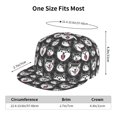thumbnail image 6 of Haiem Husky Classic Snapback Cap Flat Bill Hat Baseball Cap Adjustable Size Cotton Dad Hat, 6 of 9