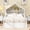 White, variant on Twin Size Wooden House Bed with Storage Headboard Shelf, Solid Pine Frame, Removable Canopy, Full-Length Guardrails, Low-Profile Design, No Box Spring Needed, Natural