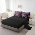 thumbnail image 5 of Manfei Abstract Camouflage Bedding Comforter Set 7 Pieces, Purple Brown Camo Queen Bedding Sets, Military Patriotic Theme Queen Sheet Sets, Breathable Home Decor, 5 of 8