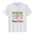 thumbnail image 3 of MUXiin Girls Easter Shirts Size 7/8 Rabbit Print Short Sleeve T-Shirt Comfortable Easter's Day Pullover Tops T-Shirts Toddler To Big Kid Easter Gifts for Girls(White,3-4 Years), 3 of 5