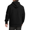 thumbnail image 4 of KISSMODA Men's Casual Waffle Knit Pullover Hooded Long Sleeve Collar Drawstring Sweatshirts Gym Ready Hoodies, 4 of 4