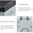 thumbnail image 4 of Enchufe impermeable para exteriores, enchufe de pared, enchufe con interruptor IP66, caja de enchufe impermeable para jardín, parque, baño y aplicaciones comerciales, 4 of 5