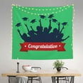 thumbnail image 3 of Daiia Congratulation Graduate Pattern Tapestry 60x51 Inches Wall Hanging Tapestry Artistic Wall Hanging Bedroom Wall Decor Living Room Tapestry Dorm Room Decor, 3 of 9