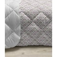 thumbnail image 3 of Checkered Down Alternative Comforter, Symmetrical Lines Squares Geometric Old Tartan Inspired Design Print, Microfiber Quilt for All Season, 5 Sizes, White Black Pink, by Ambesonne, 3 of 3