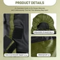 thumbnail image 3 of Ktaxon Heated Sleeping Bag,  Rectangular Lightweight Sleeping Bag with USB Powered Heating Pads for 14-50 °F, Compact Envelope Sleeping Bag for Camping Picnic Hiking, Green, 3 of 10