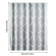 thumbnail image 3 of Yeetfub Scceatti Shower Liner Simple Boho Curtain with Hooks Grey 71x47In Wide Polyester Soft Cloth Hotel Quality Machine Washable White Shower Curtain Liner for Bath Tub for BathroomBathroom Cecor, 3 of 3