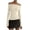 Khaki, variant on Women's Crop Top Long Sleeve Off Shoulder Going Out Tops Slim Fit Mesh Ruched Twisted Blouse Y2K T Shirt Hot Pink XL