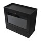 thumbnail image 1 of Organizador de perfumes de madera maciza, gran capacidad, multiusos. Negro, 1 of 9