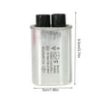 thumbnail image 4 of XISAOK AC 2100V Microwave Oven High Voltage HV Capacitor 0.90μF Replacement Universal, 4 of 9