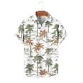 thumbnail image 7 of Xcmzpl Mens Hawaiian Shirt Big and Tall Short Sleeve Button Down Shirts Casual Summer Beach Tropical Outfits Loose Fit Blouses Coffee L, 7 of 7