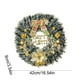 thumbnail image 3 of Ireezec Christmas Wreath with Bow Golden Balls Pinecones, Holiday Floral Door Hanging Decor for Indoor Outdoor Wall Window Decoration, Festive Seasonal Home Accent, 3 of 6
