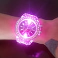 thumbnail image 3 of Reloj electrónico transparente para estudiantes, hombres y mujeres, tendencia neutra, cuarzo, luminoso, resistente al agua, reloj deportivo de silicona, 3 of 6