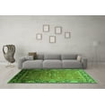 thumbnail image 3 of Ahgly Company Indoor Round Oriental Green Industrial Area Rugs, 3' Round, 3 of 4
