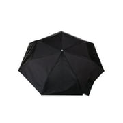 Totes One-Touch Auto Open Close Rain Umbrella with Sunguard Black