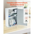 thumbnail image 4 of VEVOR 3-Shelf First Aid Cabinet Wall Mounted Medicine Cabinet Emergency Metal Med Box, 4 of 9