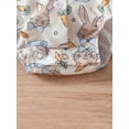 thumbnail image 5 of Newborn Baby Boy Easter Dress Shirt Bodysuit Gentlemen Short Sleeve Button Down Bunny Rompers One Piece Outfits Summer Clothes, 5 of 7
