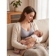 luopital 3 Pack Maternity Nursing Bra for Breastfeeding Seamless Wireless Bras Sleep Bralette for Women L